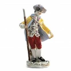 Am billigsten 👏 Meissen Gärtnerkind M. Schäferstab 15,5 Cm 🎉