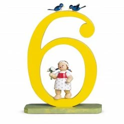 Top 10 ❤️ Wendt & Kühn Zahl 6, Mädchen M. Blumenstrauß 😍