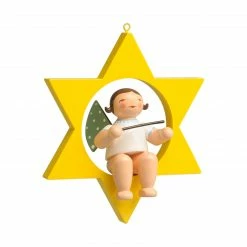 Neu 😀 Wendt & Kühn Engel Mit Taktstock, Im Stern 🧨