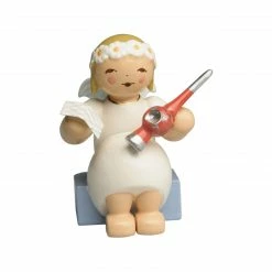 Aktion 🧨 Wendt & Kühn Margeritenengel Sitzend Mit Christbaumspitze 👍