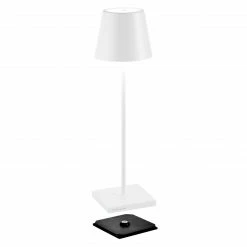 Bester Verkauf ❤️ Zafferano Tischlampe LED 38 Cm Dimmbar Weiß 🧨